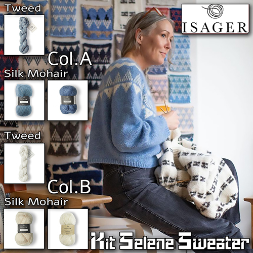 km244 Kit Selene Sweater : Isager Yarns