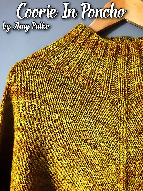 km250 Pattern Coorie In Poncho by Amy Palko
