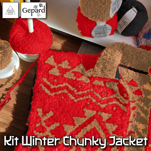 km328 Kit Winter Chunky Jacket : Gepard