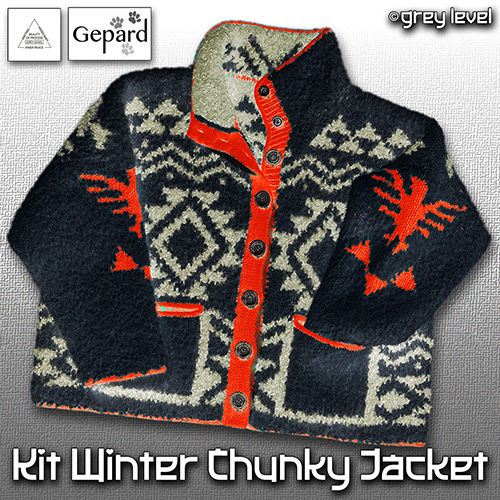 km328 Kit Winter Chunky Jacket : Gepard