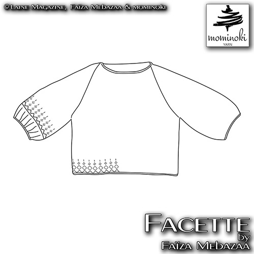 km341 Pattern Facette by Faïza Mebazaa with Mominoki