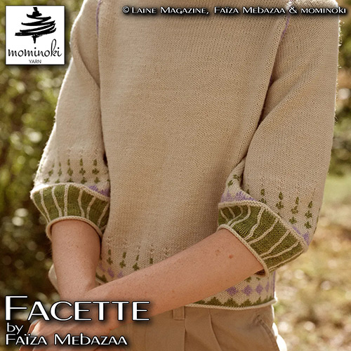 km341 Pattern Facette by Faïza Mebazaa with Mominoki