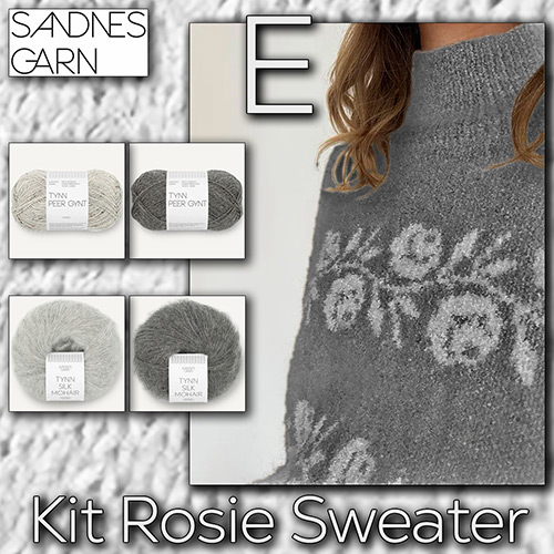 km366 Kit Rosie Sweater E with Sandnes Garn