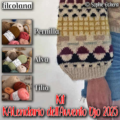 km371 Kit KALendario dell'Avvento 2024/2 : Cowgirlblues + Blue Sky Fibers
