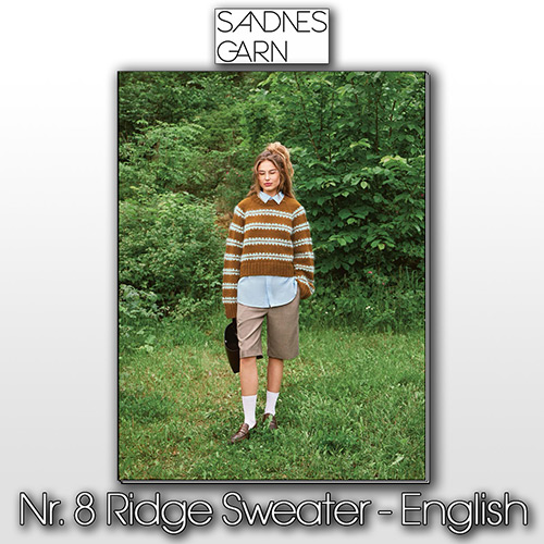 km372 Pattern Ridge Sweater by Sandnes Garn
