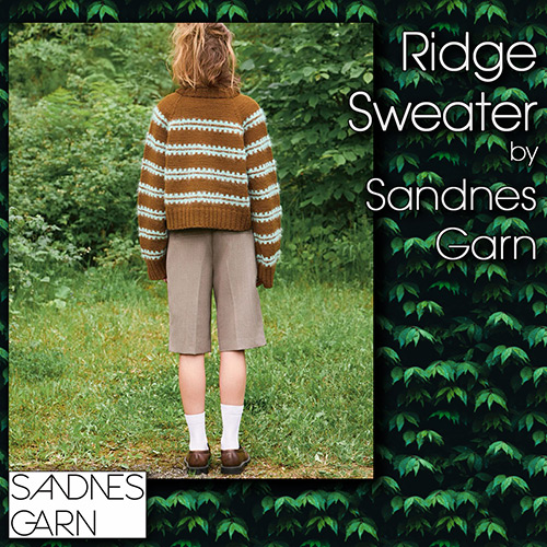 km372 Pattern Ridge Sweater by Sandnes Garn