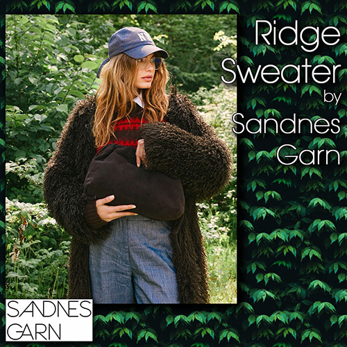 km372 Pattern Ridge Sweater by Sandnes Garn