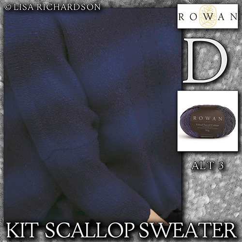 km377 Scallop Sweater D with Rowan