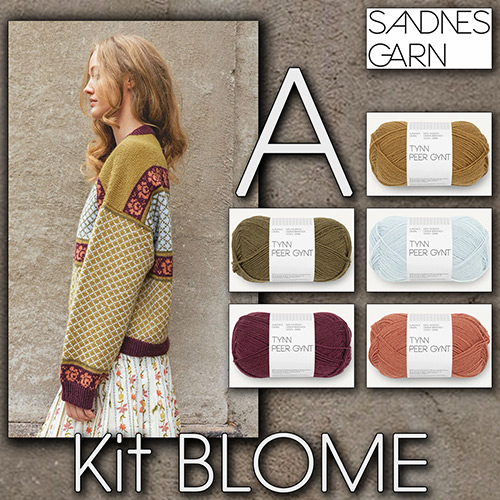 km378 Kit Blome A with Sandnes Garn