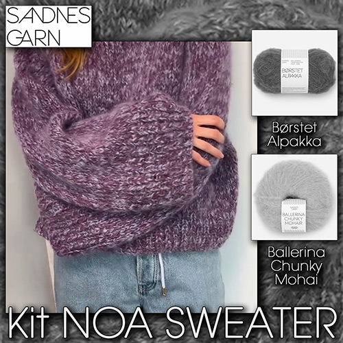 km379 Kit Noa Sweater : Sandnes Garn