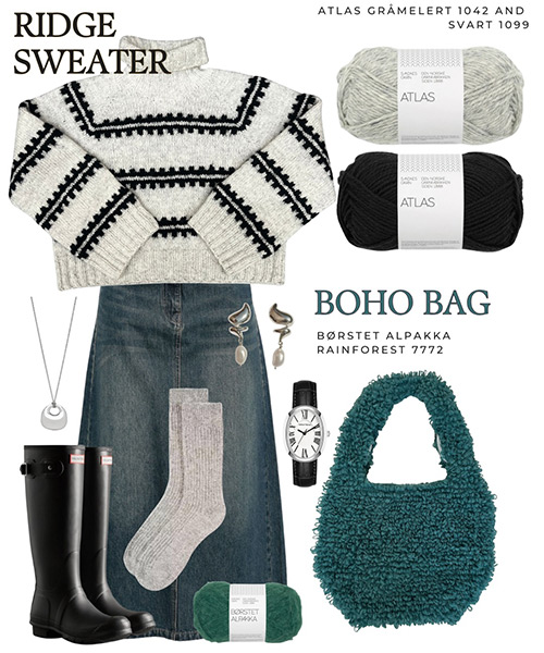 km380 Outfit Ridge Atlas by Sandnes Garn