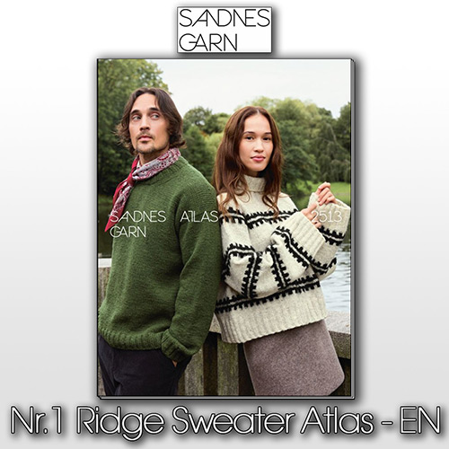 km380 Pattern Ridge Sweater Atlas by Sandnes Garn