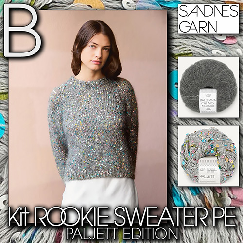 km384 Kit Rookie Sweater PE B with Sandnes Garn