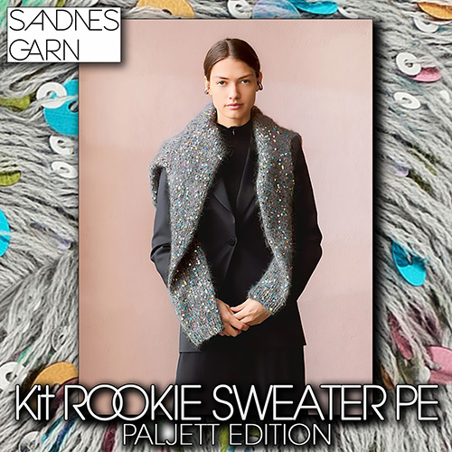 km384 Kit Rookie Sweater PE with Sandnes Garn - Taglie