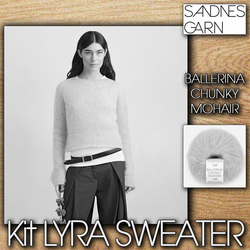 km387 Kit Lyra Sweater : Sandnes Garn