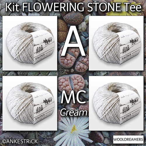 km392 Kit Flowering Stone Tee : MC WoolDreamers