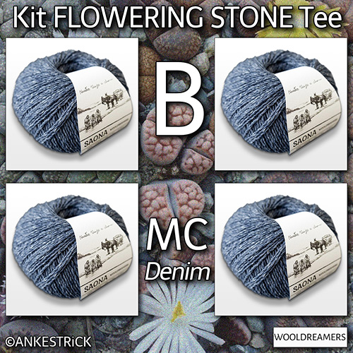 km392 Kit Flowering Stone Tee : MC WoolDreamers