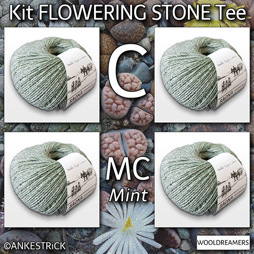 km392 Kit Flowering Stone Tee : MC WoolDreamers