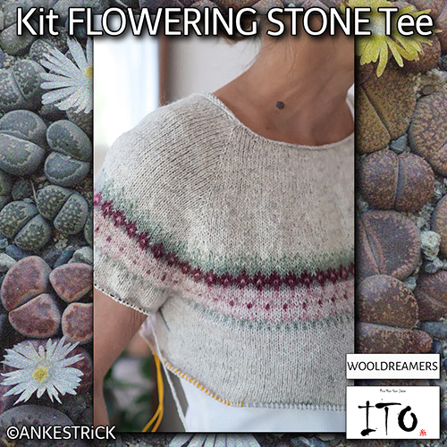 km392 Kit Flowering Stone Tee : ITO Yarn