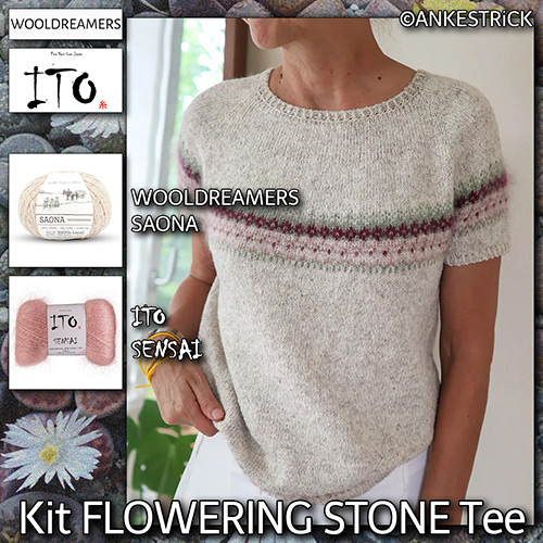 km392 Kit Flowering Stone Tee : ITO Yarn