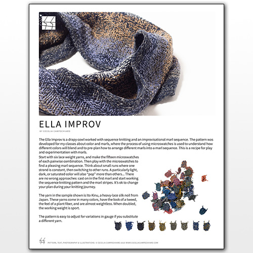 km394 Pattern Ella Improv di Cecelia Campochiaro