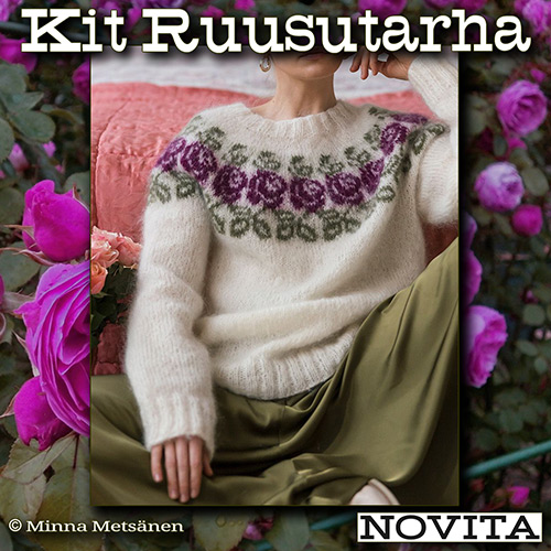 km398 Kit Ruusutarha with Novita - Taglie