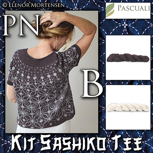 km400 Kit Sashiko Tee PN-B with Pascuali