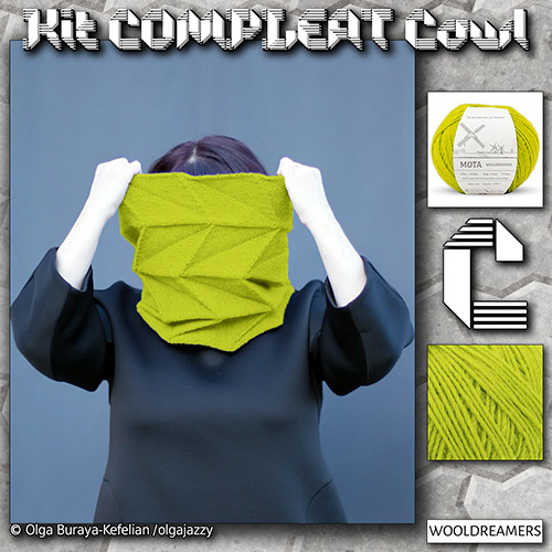 km405 Kit COMPLEAT Cowl C : WoolDreamers km405 Kit COMPLEAT Cowl C : WoolDreamers