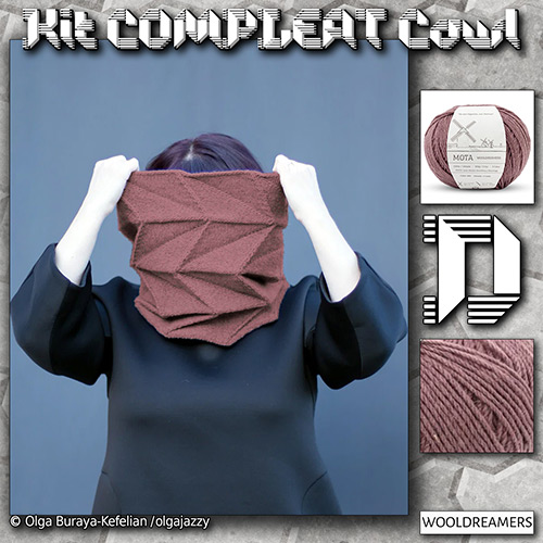km405 Kit COMPLEAT Cowl D : WoolDreamers km405 Kit COMPLEAT Cowl D : WoolDreamers