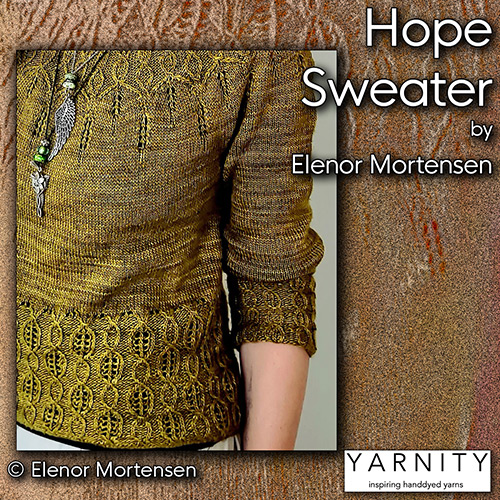 km409 Pattern Hope Sweater by Elenor Mortensen : Yarnity Yarn