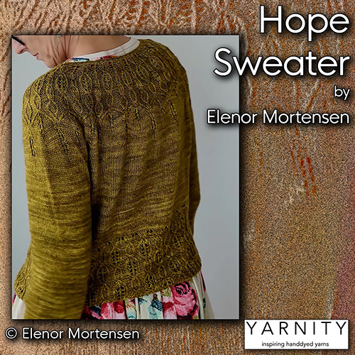 km409 Pattern Hope Sweater by Elenor Mortensen : Yarnity Yarn