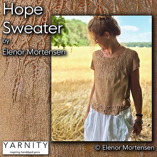 km409 Pattern Hope Sweater by Elenor Mortensen : Yarnity Yarn