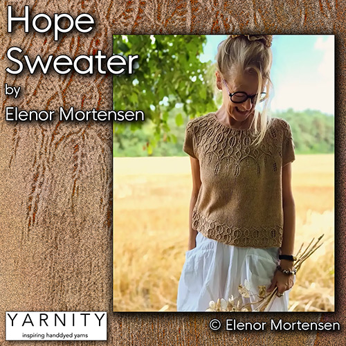 km409 Pattern Hope Sweater by Elenor Mortensen : Yarnity Yarn