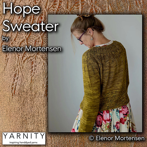 km409 Pattern Hope Sweater by Elenor Mortensen : Yarnity Yarn