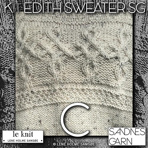 km416 Kit Edith Sweater SG C with Sandnes Garn