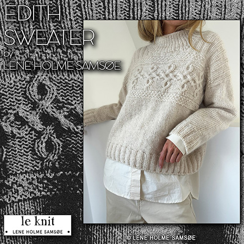 km416 Pattern Edith Sweater di LE KNIT by Lene Holme Samsøe