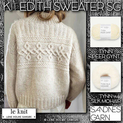 km416 Kit Edith Sweater SG : Sandnes Garn